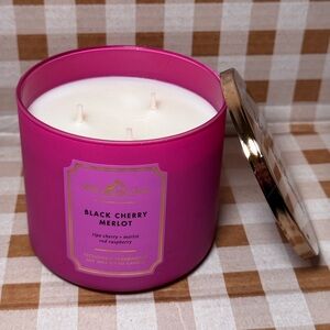 NEW B&BW Black Cherry Merlot 3 wick candle